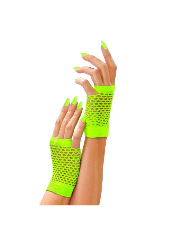 Guantes sin dedo Red Fluorescentes Verde
