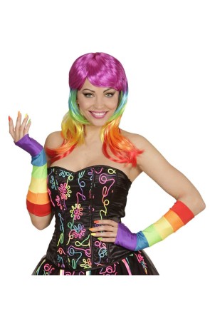 Guantes Sin Dedos Arcoiris