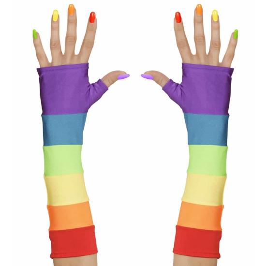 Guantes Sin Dedos Arcoiris Guantes Sin Dedos Arcoiris