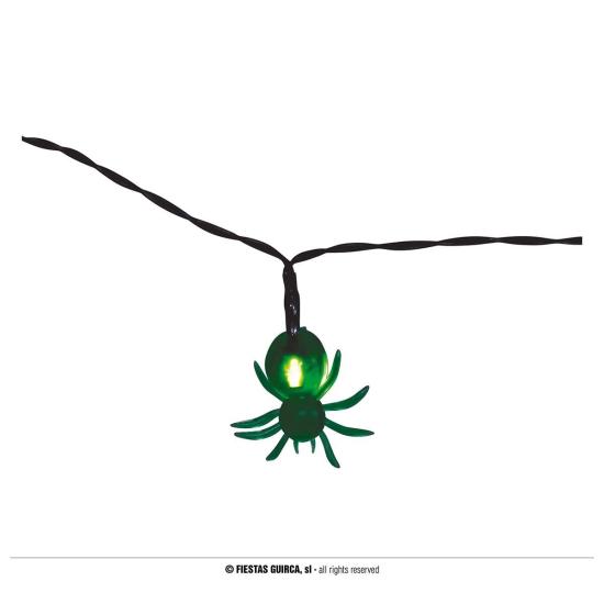 Guirnalda con Luz Led  Pilas 10 Arañas