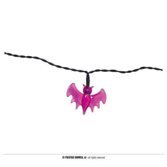 Guirnalda con Luz Led  Pilas 10 Murciélagos Guirnalda con Luz Led  Pilas 10 Murciélagos