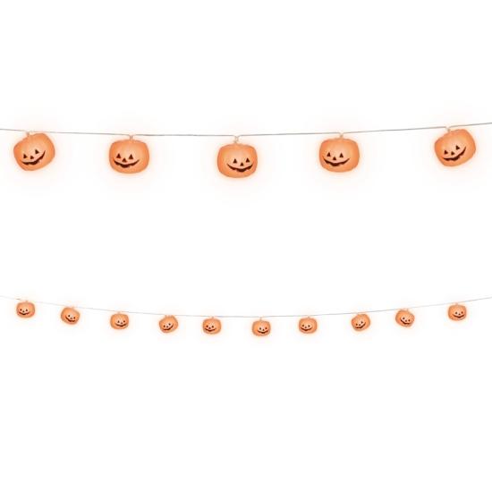 Guirnalda con Luz Led 180 cms 12 calabazas Guirnalda con Luz Led 180 cms 12 calabazas
