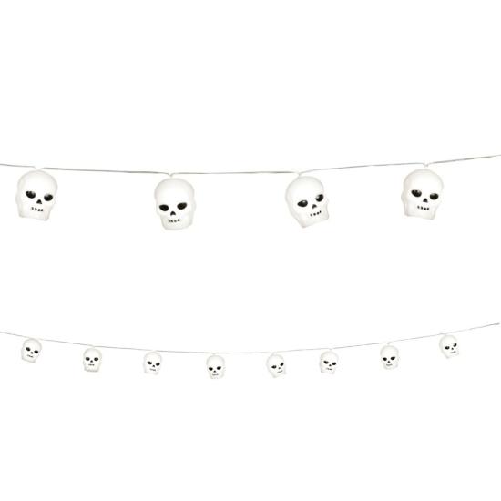 Guirnalda con Luz Led 220 cms 12 calaveras