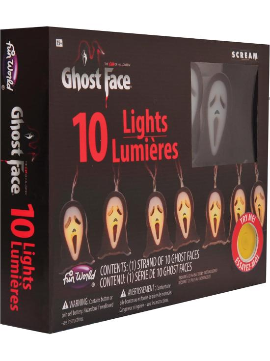 Guirnalda de luces Ghost Face Scream con licencia oficial – 10 luces