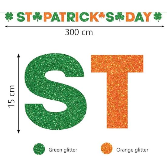 Guirnalda de San Patricio 300 cm