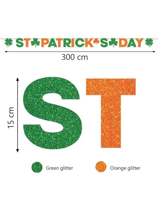 Guirnalda de San Patricio 300 cm