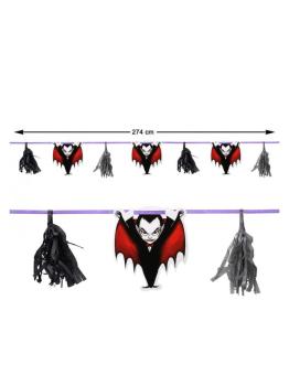 Guirnalda Halloween Vampiro 274 cms