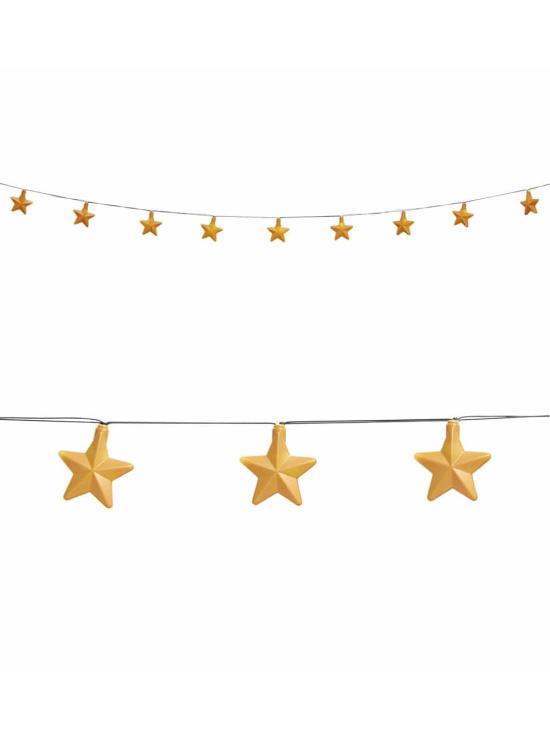 Guirnalda Luminosa Estrella 2,5 cms-10 luci a Baterias.