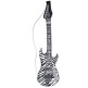 Guitarra hinchable zebra negra y blanca  107 cm C-1
