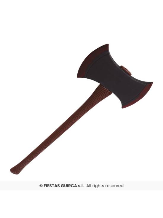 Hacha 2 Filos 73 cm - Accesorio de Guerrero y Verdugo