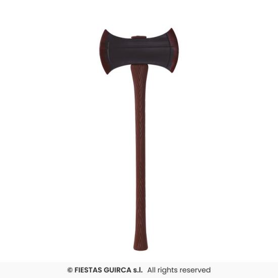 Hacha 2 Filos 73 cm - Accesorio de Guerrero y Verdugo Hacha 2 Filos 73 cm - Accesorio de Guerrero y Verdugo