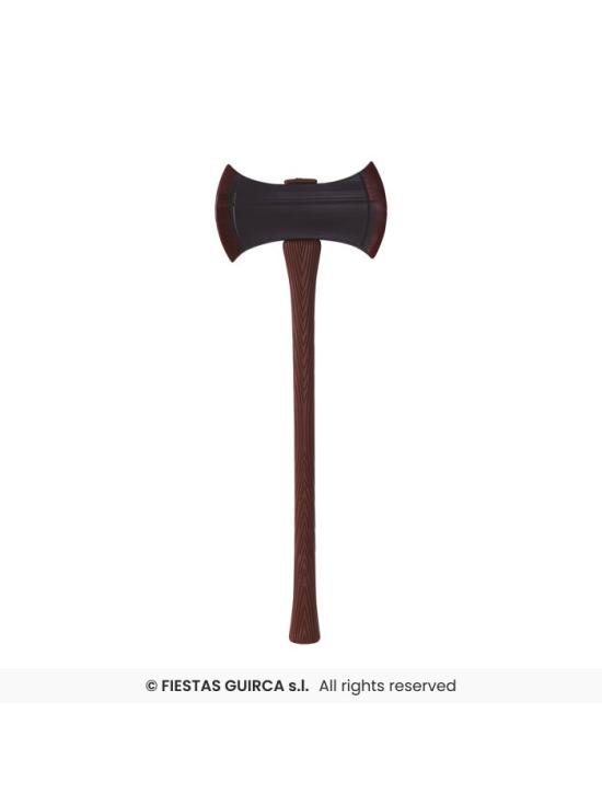 Hacha 2 Filos 73 cm - Accesorio de Guerrero y Verdugo