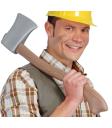 Hacha leñador para disfraces 60 cms