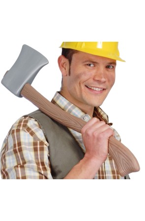 Hacha leñador para disfraces 60 cms