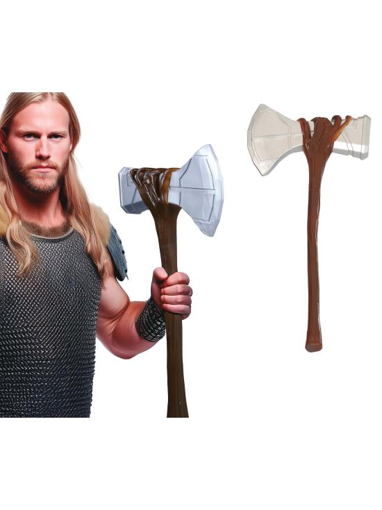 Hacha Vikinga de 61 cm - Accesorio de Fantasía para Disfraces Épicos