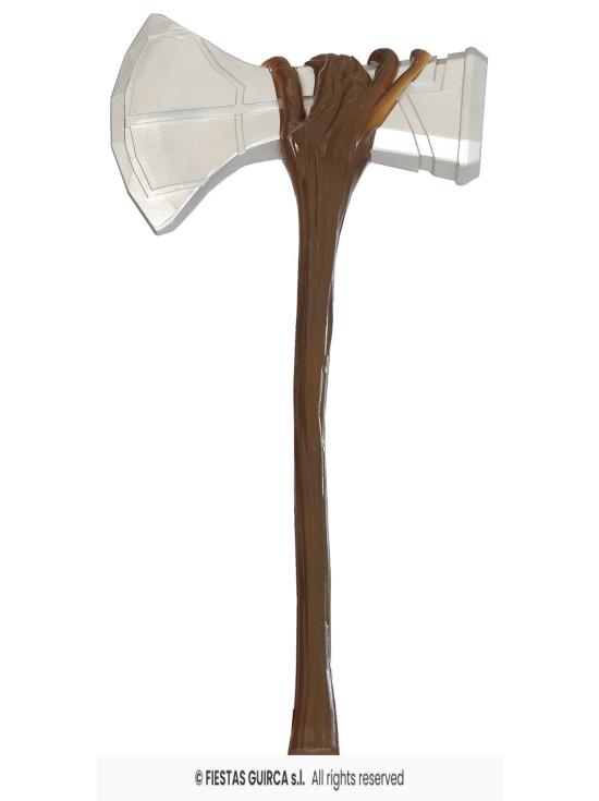 Hacha Vikinga de 61 cm - Accesorio de Fantasía para Disfraces Épicos