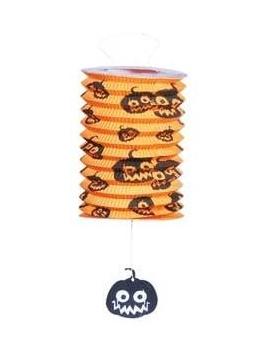 HALLOWEEN FAROLILLO TUBULAR CALABAZAS 16 CMS