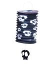 HALLOWEEN FAROLILLO TUBULAR NEGRO CALAVERAS 16 CMS