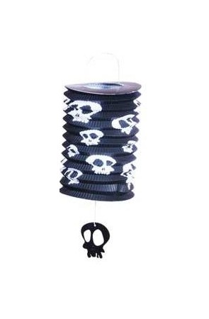 HALLOWEEN FAROLILLO TUBULAR NEGRO CALAVERAS 16 CMS