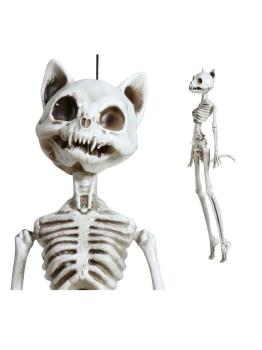 Halloween Gato Esqueleto 37cm