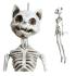 Halloween Gato Esqueleto 37cm