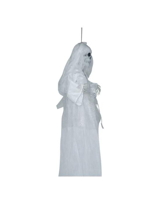 Halloween Muñeca Esqueleto Novia Con Luz Y Sonido 90cm
