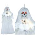 Halloween Muñeca Esqueleto Novia Con Luz Y Sonido 90cm