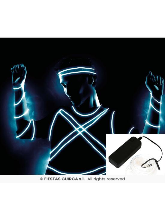 Hilo LED 5 Metros – Blanco y Azul