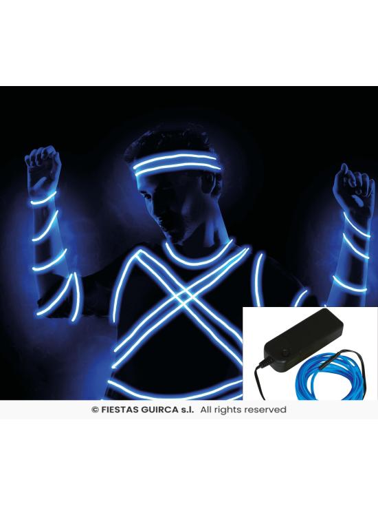 Hilo LED 5 Metros – Blanco y Azul