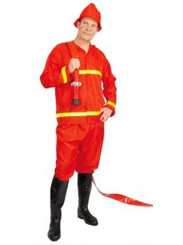 Disfraz adulto Bombero Rojo talla 52-54