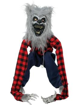 Hombre Lobo Halloween con Luz, Sonido y Movimiento 90 cm