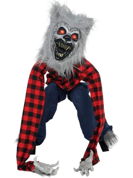 Hombre Lobo Halloween con Luz, Sonido y Movimiento 90 cm