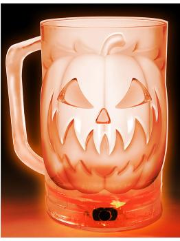Jarras 700 ml con Luz Led para Halloween Calabaza