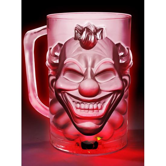 Jarras 700 ml con Luz Led para Halloween Payaso asesino