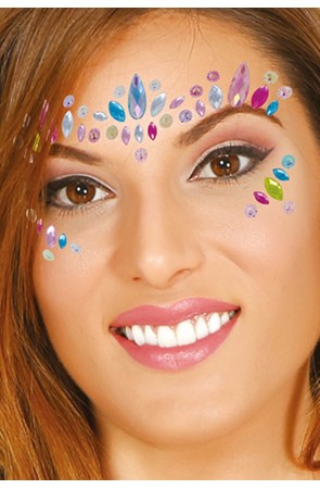 Joyas Faciales adhesivas colores