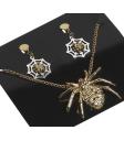 HALLOWEEN JUEGO ARAÑA PENDIENTES Y COLGANTE