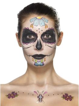 Kit de calcomanías para la cara del Día de Muertos