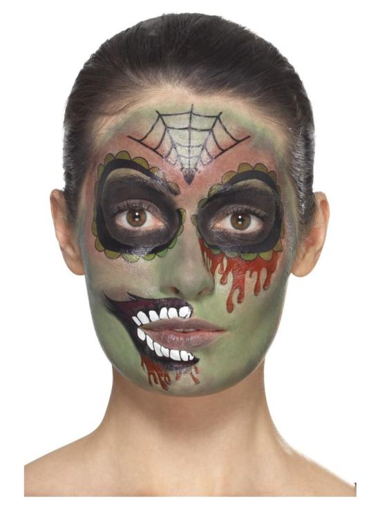 Kit de maquillaje para zombis del día de muertos