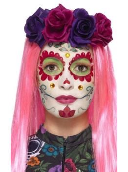 Kit de pegatinas de novia del día de muertos, Aqua
