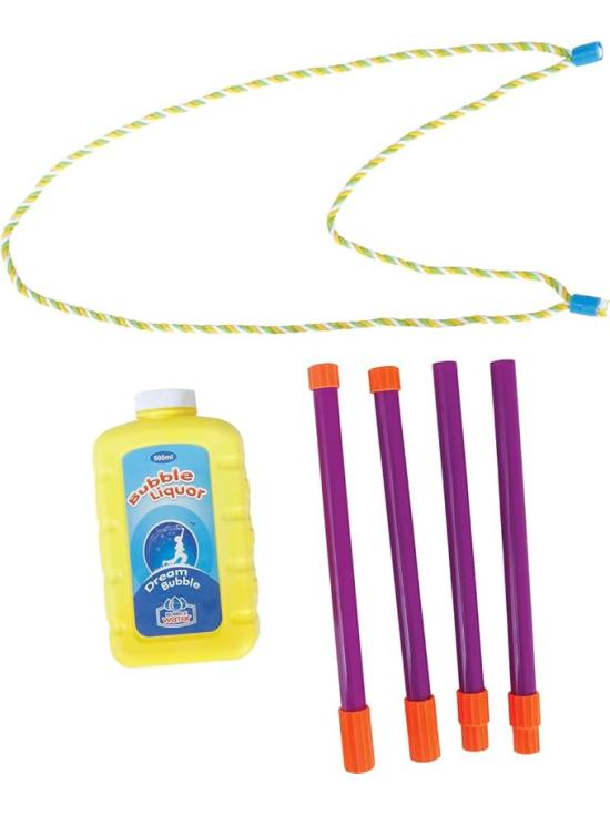 Kit de Pompas de Jabón con Palos y Cuerdas para Fiestas