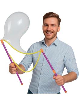 Kit de Pompas de Jabón con Palos y Cuerdas para Fiestas