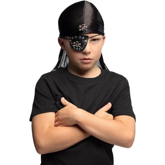 Set Maestro pirata (pañuelo y parche en el ojo)