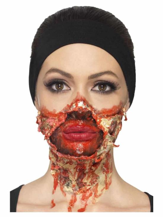 Kit zombi terrorífico con látex líquido Lujo