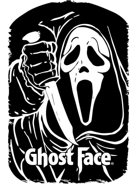 Kit para tallar calabazas Ghost Face Scream con 6 plantillas