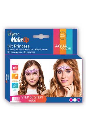 Kit princesa 3 colores al agua 3 x 2 gr