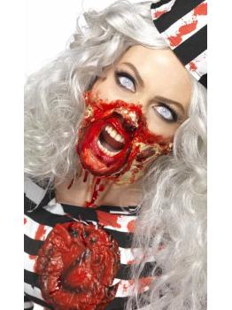 Kit zombi terrorífico con látex líquido Lujo