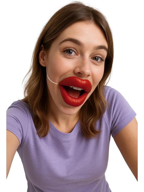 Labios Grotescos de Látex para Disfraces