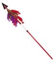 Lanza 125 cms con plumas plegable