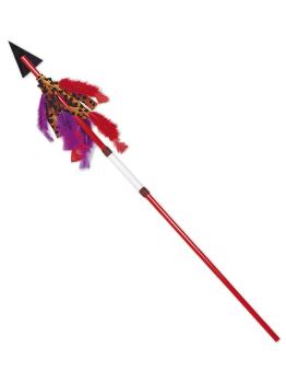 Lanza 125 cms con plumas plegable