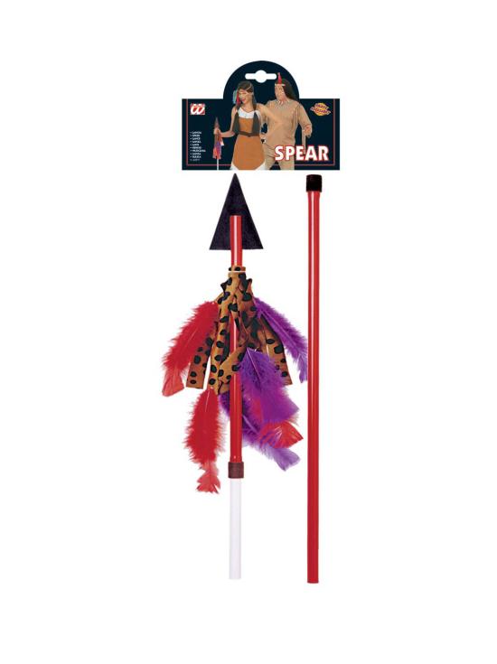 Lanza 125 cms con plumas plegable